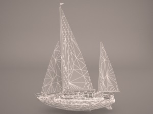 moonli ship 3Dモデル