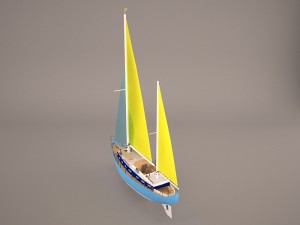 moonli ship 3Dモデル