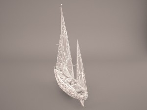 moonli ship 3Dモデル
