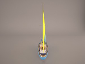moonli ship 3Dモデル