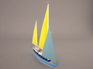 moonli ship 3Dモデル