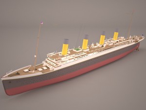 rms titanic cruise ship Modelo 3D