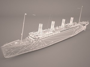 rms titanic cruise ship Modelo 3D