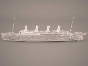 rms titanic cruise ship Modelo 3D