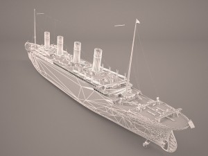 rms titanic cruise ship Modelo 3D