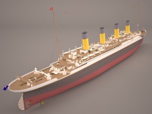 rms titanic cruise ship Modelo 3D