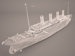 rms titanic cruise ship Modelo 3D