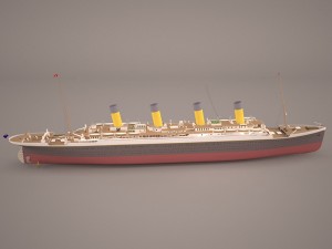 rms titanic cruise ship Modelo 3D
