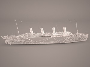 rms titanic cruise ship Modelo 3D