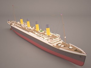 rms titanic cruise ship Modelo 3D