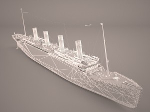 rms titanic cruise ship Modelo 3D