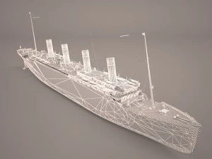 rms titanic cruise ship 3D Model