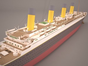 rms titanic cruise ship Modelo 3D