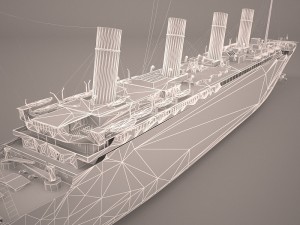 rms titanic cruise ship Modelo 3D