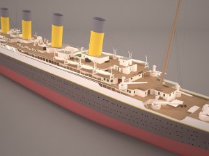 rms titanic cruise ship Modelo 3D