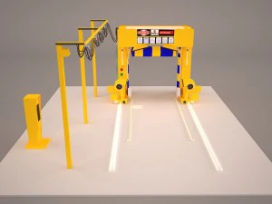 automatic outdoor car wash 3D Model