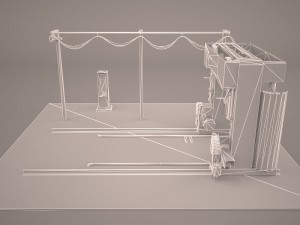 automatic outdoor car wash 3D Model