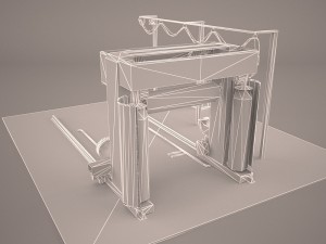 automatic outdoor car wash 3D Model