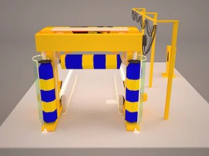 automatic outdoor car wash 3D Model