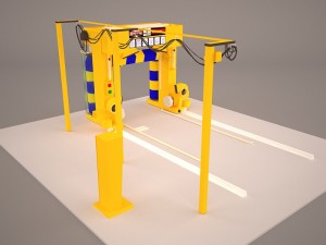 automatic outdoor car wash 3D Model