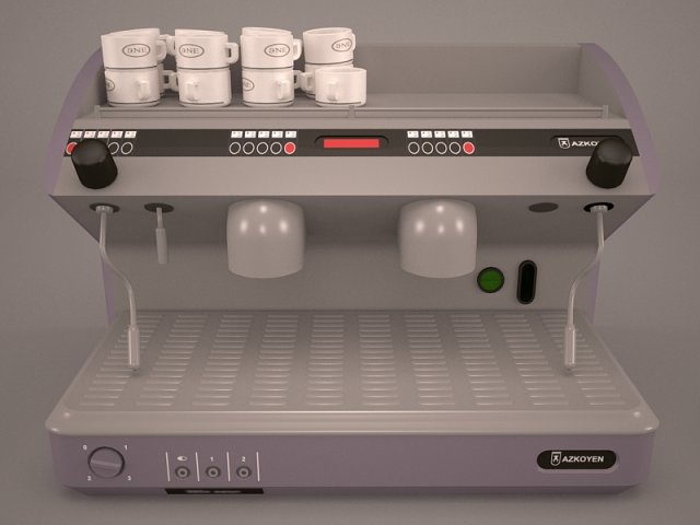 coffee maker 3D Модель .c4d .max .obj .3ds .fbx .stl .blend 