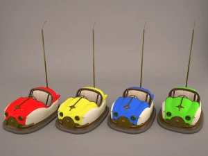 auto-scooters e carrinhos de choque Modelo 3D