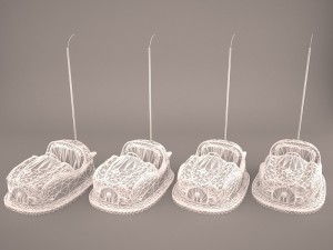 auto-scooter and bumper cars Modèle 3D