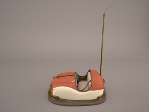 auto-scooter and bumper cars Modèle 3D