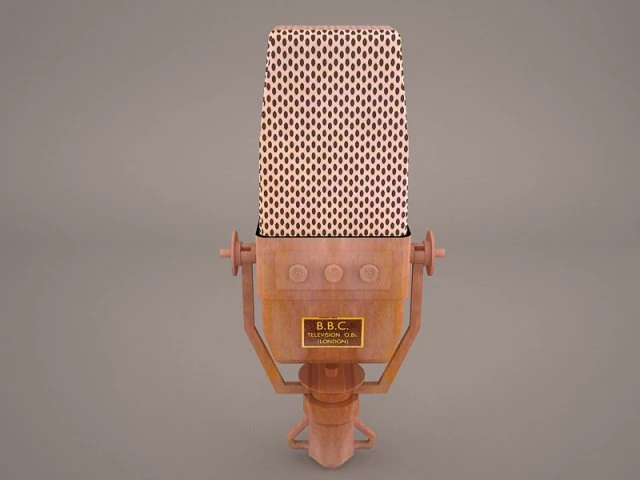 microphone 3D Model .c4d .max .obj .3ds .fbx .stl .blend 