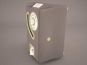 vintage payphone 3D-Modell