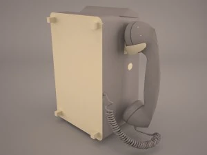 vintage payphone 3D Model