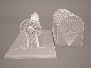 antique singer sewing machine 3D 모델