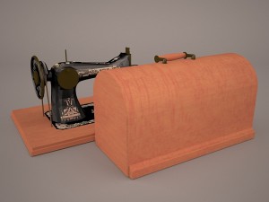 antique singer sewing machine 3D 모델