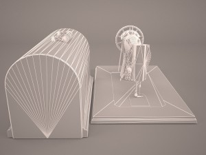 antique singer sewing machine 3D 모델