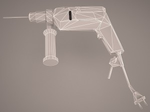 electric drill not branded 3D Модель