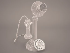 vintage telephone 3D Model