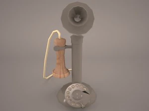 vintage telephone 3D Model