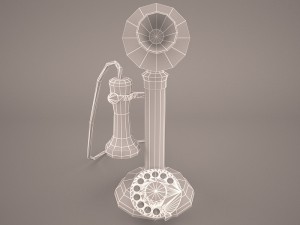 vintage telephone 3D Model