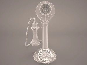 vintage telephone 3D Model