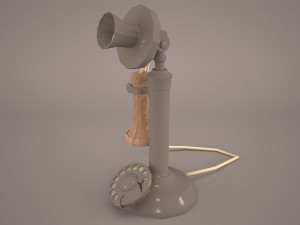 vintage telephone 3D Model