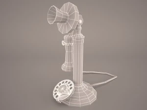 vintage telephone 3D Model