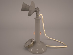 vintage telephone 3D Model