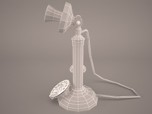 vintage telephone 3D Model