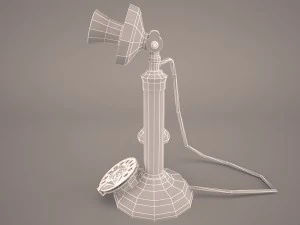 vintage telephone 3D Model
