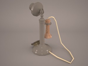 vintage telephone 3D Model