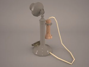 vintage telephone 3D Model