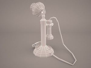 vintage telephone 3D Model