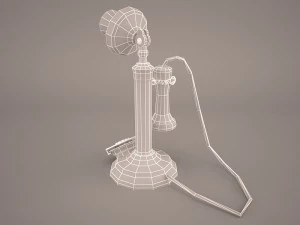 vintage telephone 3D Model