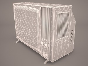 retro tv and radio reciever 3Dモデル