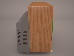 retro tv and radio reciever 3Dモデル